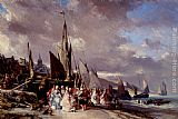 Scene De Port by Eugene Isabey